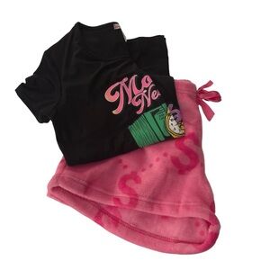 em & alfie Tee and Pink Fleece Pajama Set​​​